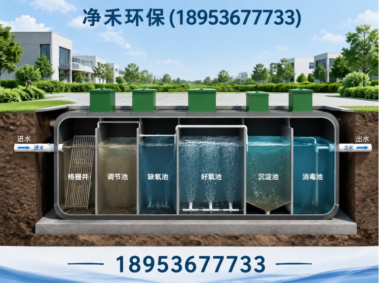 临朐县地埋式污水处理设备展示图